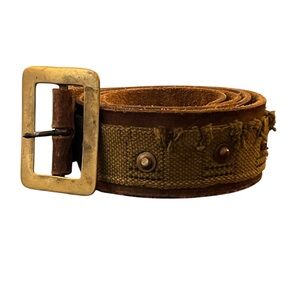 Antique Vintage Camo Belt SZ 32